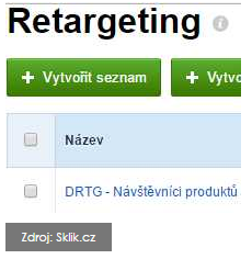 retargetingový seznam