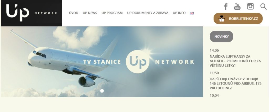 Náhled webu Up.network
