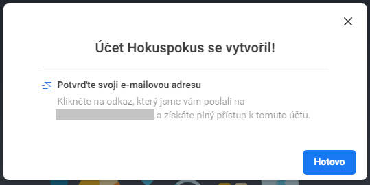 Potvrďte svoji e-mailovou adresu